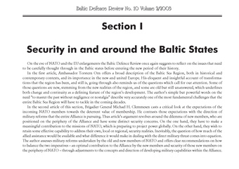 Baltic defence review ; no. 10 (2/2003)
