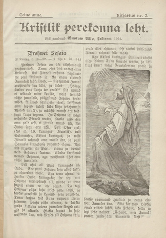 Kristlik Perekonna Leht ; 2 1904