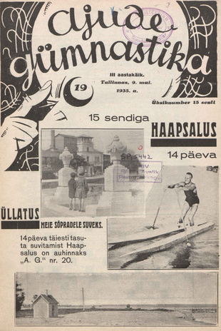 Ajude Gümnastika : ristsõnamõistatuste ajakiri ; 19 1935-05-09