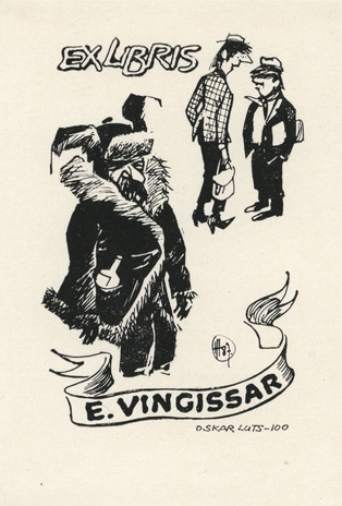 Ex libris E. Vingissar 