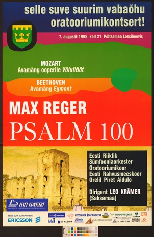 Max Reger Psalm 100 