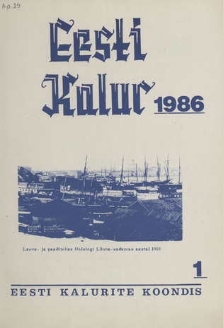 Eesti Kalur ; 1 1986-01