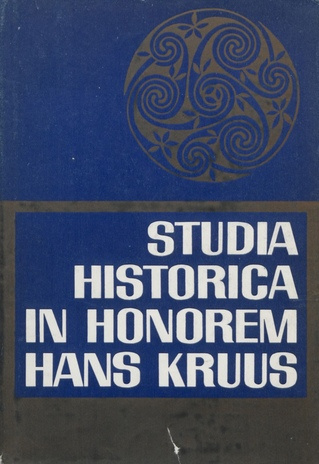 Studia Historica in honorem Hans Kruus 