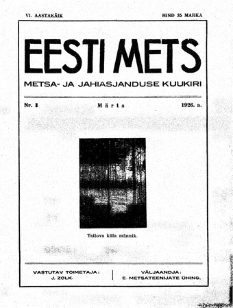 Eesti Mets ; 3 1926