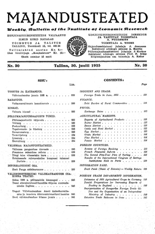 Majandusteated ; 30 1935-07-30