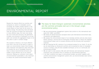 Eesti Energia : environmental report ; 2010