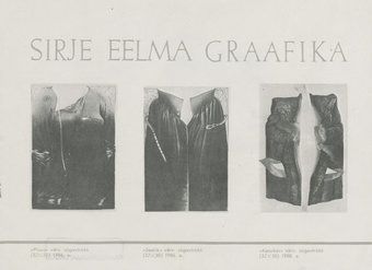 Sirje Eelma graafika : näituse kataloog