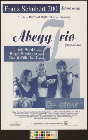 Abegg Trio : Franz Schubert 200 