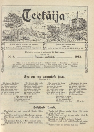 Teekäija : Eesti Baptisti Koguduse Ühenduse häälekandja ; 8 1912