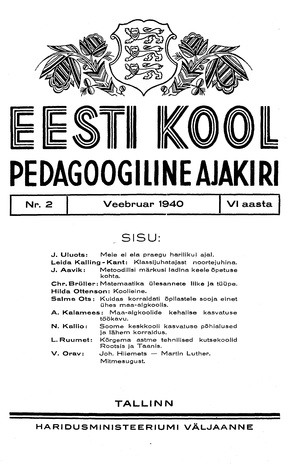 Eesti Kool ; 2 1940-02