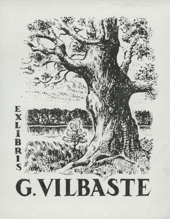 Exlibris G. Vilbaste 