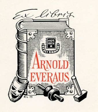 Ex libris Arnold Everaus 