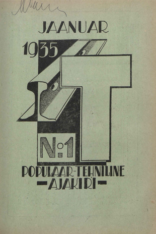 T : Populaar-tehniline ajakiri ; 1 (13) 1935-01