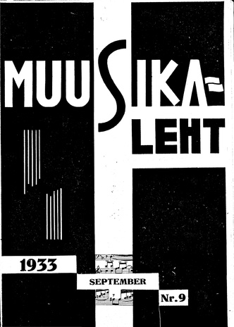 Muusikaleht ; 9 1933-09