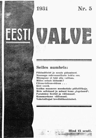Eesti Valve ; 5 1931-06-23