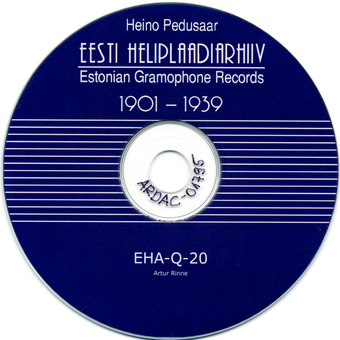 Eesti heliplaadiarhiiv 1901-1939. 20