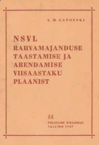 NSV Liidu rahvamajanduse taastamise ja arendamise viisaastaku plaanist 1946-1950