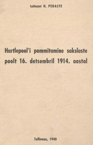 Hartlepool'i pommitamine sakslaste poolt 16. detsembril 1914. aastal