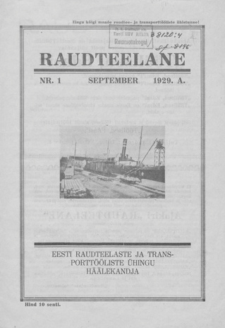 Raudteelane ; 1 1929-09