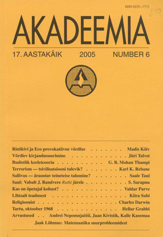 Akadeemia ; 6 (195) 2005-06