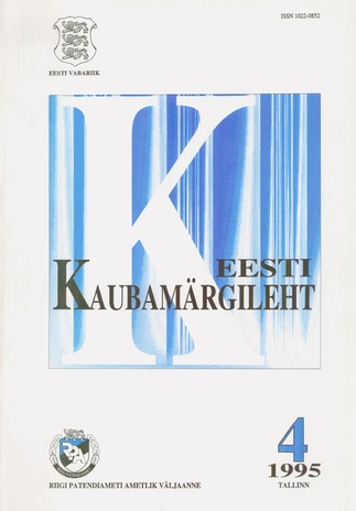 Eesti Kaubamärgileht ; 4 1995-04