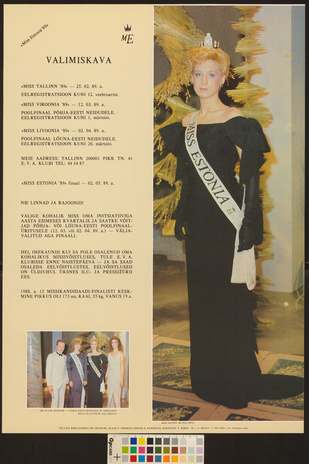 Miss Estonia '89 valimiskava
