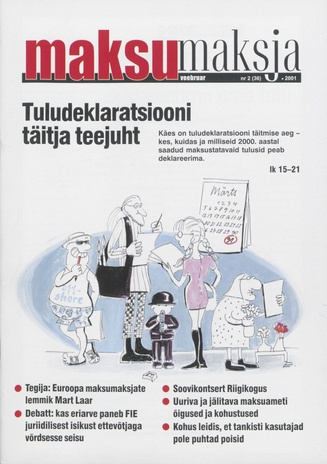 Maksumaksja : Eesti Maksumaksjate Liidu ajakiri ; 2 (36) 2001-02