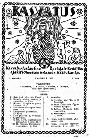 Kasvatus ; 2 1920-01