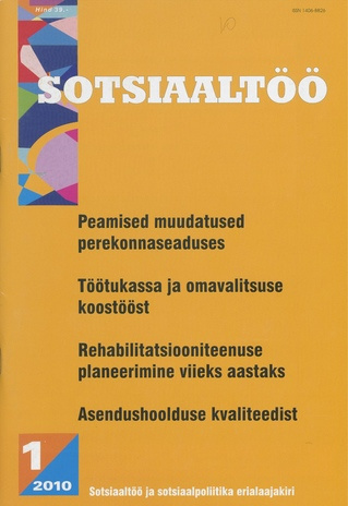 Sotsiaaltöö ; 1 2010