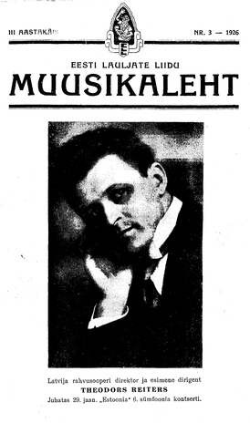 Muusikaleht ; 3 1926
