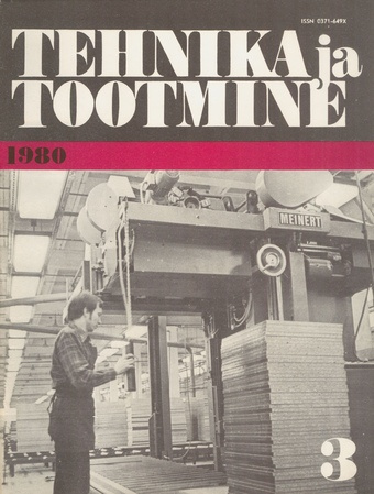 Tehnika ja Tootmine ; 3 1980-03