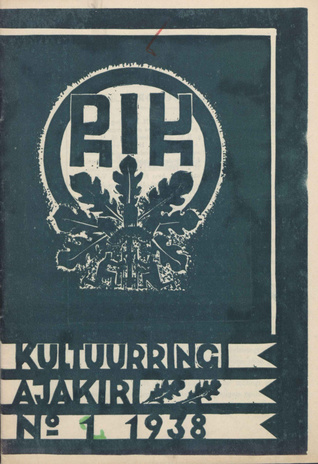 RIK : kultuurringi ajakiri ; 2 1938-12