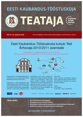 Eesti Kaubandus-Tööstuskoja Teataja ; 14 2010-08-25