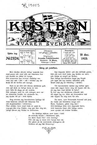 Kustbon ; 23/24 1923