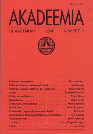 Akadeemia ; 9 (210) 2006-10