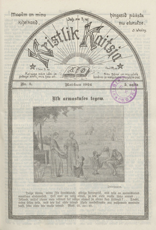 Kristlik Kaitsja : Eesti metodistide häälekandja ; 5 1924-05