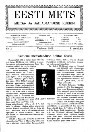 Eesti Mets ; 2 1929