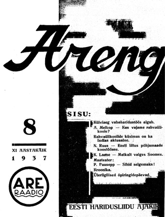 Areng ; 8 1937-09-30