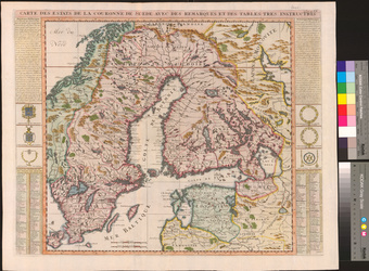 Carte Des Estats De La Couronne De Suede : Avec Des Remarques Et Des Tables Tres Instructives