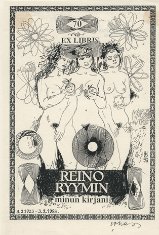 Ex libris Reino Ryymin 70