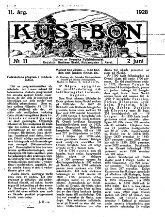 Kustbon ; 11 1928