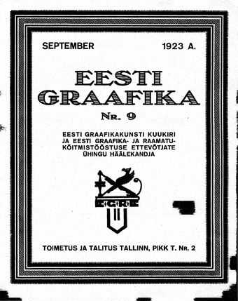 Eesti Graafika ; 9 1923-09