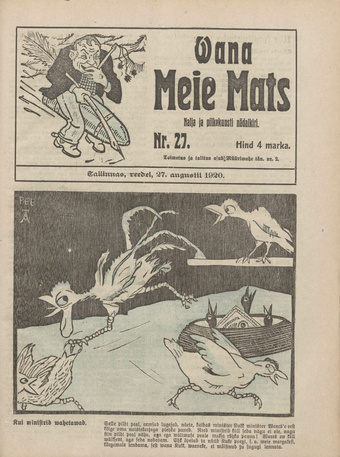 Vana Meie Mats : nalja- ja pilkekunsti nädalkiri ; 27 1920-08-27