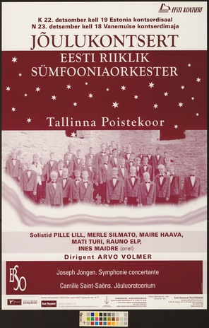 Jõulukontsert : Eesti Riiklik Sümfooniaorkester, Tallinna Poistekoor 