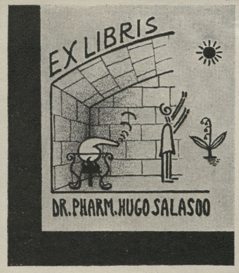 Ex libris dr. pharm. Hugo Salasoo 