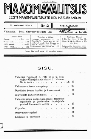 Maaomavalitsus ; 2 1939-02-25