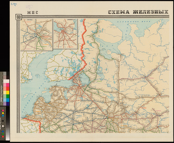 Схема железных дорог Союза ССР