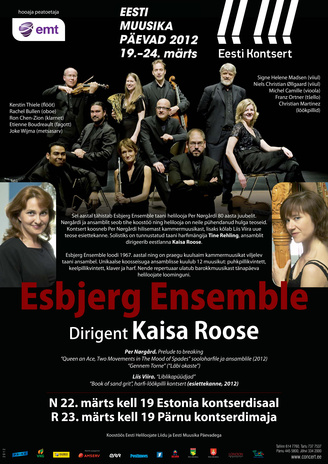 Esbjerg Ensemble, dirigent Kaisa Roose