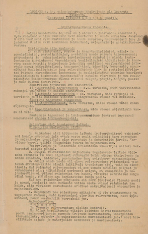 1932/33 a. kv. majanduskursuse käsirelvade ala loengute konspekt