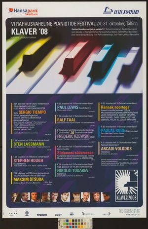 Klaver '08 : VI rahvusvaheline pianistide festival 